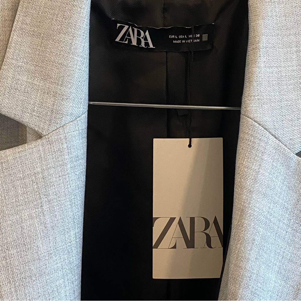Zara Fitted Straight Cut Single Breasted Blazer Bloggers Favorite - Picture 8 of 10